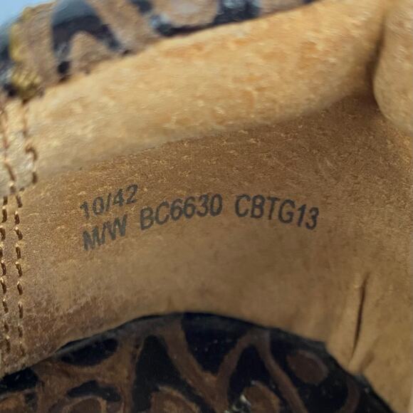 b.o.c Born‎ Peggy Embossed Leather Clogs Women Size 10 EU 42 Brown Boho Comfort - Picture 8 of 10